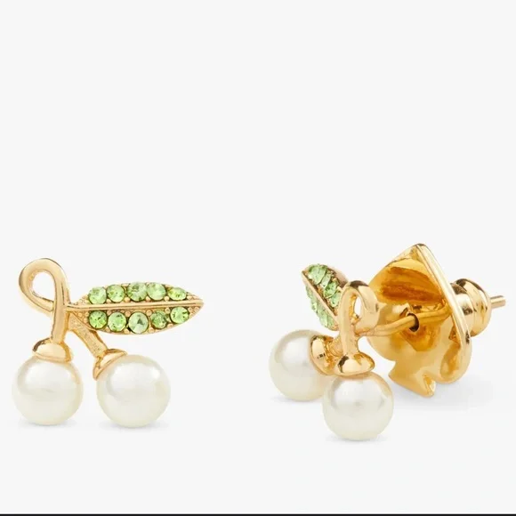 Kate Spade Cherie Cherry Stud Earrings - Picture 2 of 4